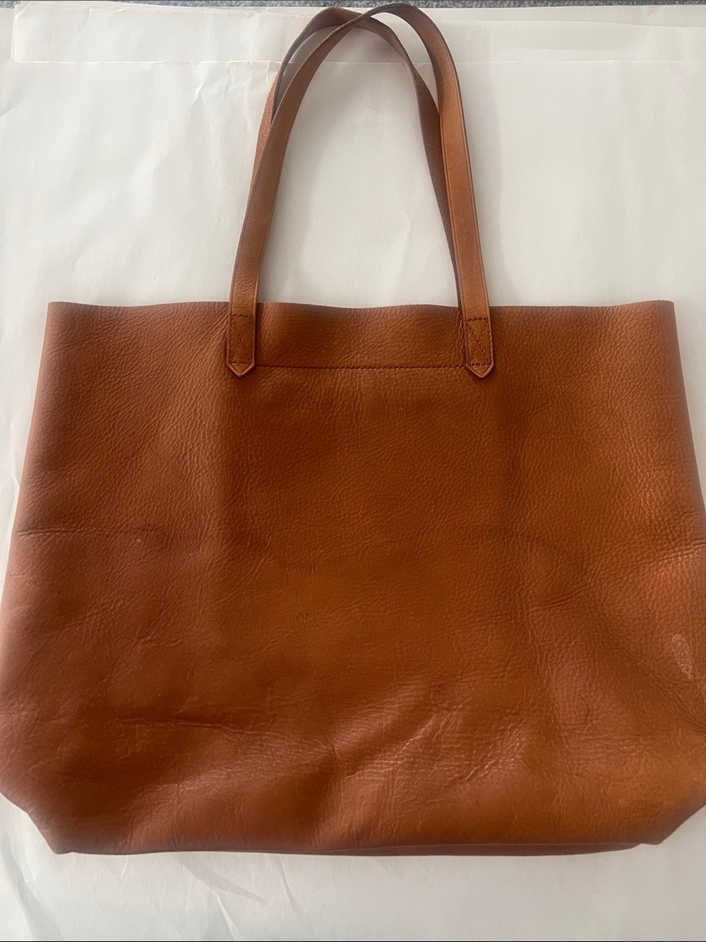 Madewell Leather Tote in Cognac Brown - Picture 3 of 5